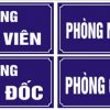 [Xưởng Mica] Bảng Mica phòng ban KT tiêu chuẩn 120x300mm, Nền xanh, Chữ trắng Theo Yêu Cầu